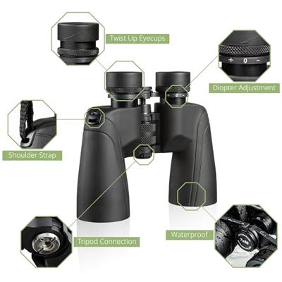 Bresser Optik Verrekijker Corvette 7 x 50 mm Porro Zwart 1460751 Bresser Optik Verrekijker Corvette 7 x 50 mm Porro Zwart 1460751