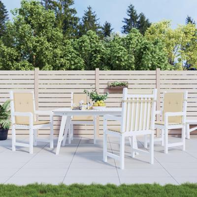 VidaXL Tuinstoelkussens lage rug 4 st 100x50x3 cm oxford stof beige VidaXL Tuinstoelkussens lage rug 4 st 100x50x3 cm oxford stof beige