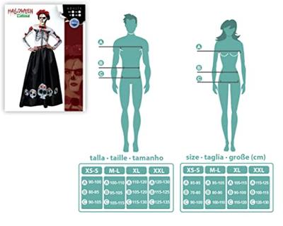Kostuums voor Volwassenen Skelet Mexicaan Multicolour (XS/S)