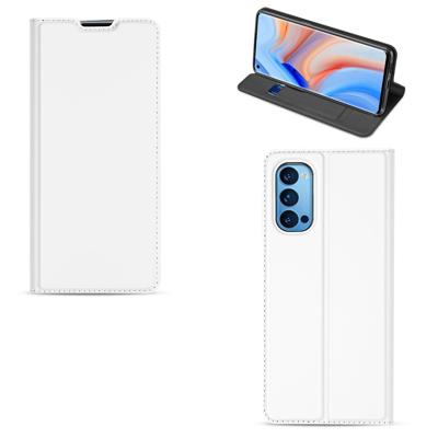 OPPO Reno4 Pro 5G | Bookcase | Hoesje Wit met Pashouder