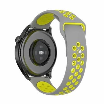 By Qubix - Sport Edition - Grijs + geel - Compatible met Xiaomi Redmi Watch 5 Active/Redmi Watch 5 Lite - Compatible Xiaomi bandje