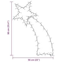 VidaXL Kerstverlichting vallende ster silhouet 115 leds warm wit - thumbnail