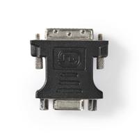 DVI - VGA-Adapter | DVI-D 24+1-Pins Male - VGA Female | Zwart - thumbnail