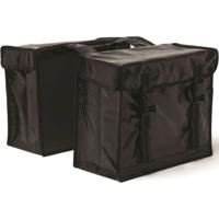 dubbele fietstas bisonyl zwart - thumbnail