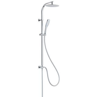 GRAN CANARIA hoofddouche set, chroom grote ovale hoofddouche, ca. 25 x 16 cm met antikalk nozzles moderne handdouche, ca. (b) 6,4 cm met antikalk nozzles metalen douchestang, lengte: ca. 108 cm