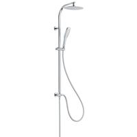 GRAN CANARIA hoofddouche set, chroom grote ovale hoofddouche, ca. 25 x 16 cm met antikalk nozzles moderne handdouche, ca. (b) 6,4 cm met antikalk nozzles metalen douchestang, lengte: ca. 108 cm - thumbnail