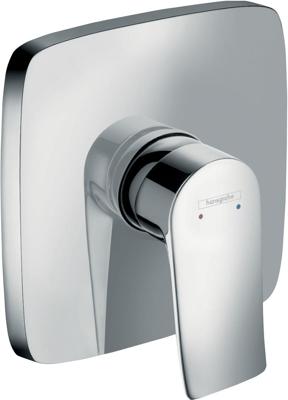 Hansgrohe Metris ééngreeps douchemengkraan afbouwdeel Square, chroom