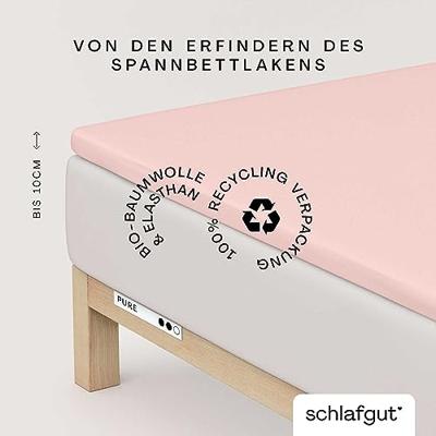 Schlafgut Schlafgut Pure Jersey Topper Hoeslaken M - 120x200 - 130x220 334 Purple Light - thumbnail