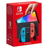 Nintendo Switch OLED console 64 GB Neon-rood, Neon-blauw - thumbnail