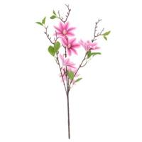 Countryfield kunstbloem magnolia paars 82 cm | 24 stuks - thumbnail
