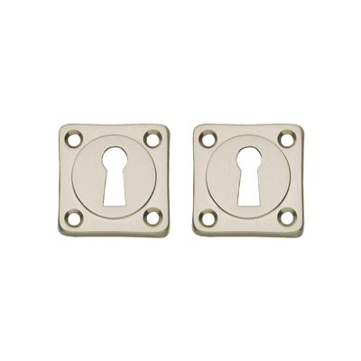 Rozet sleutelgat vierkant nikkel mat Rozet sleutelgat vierkant nikkel mat