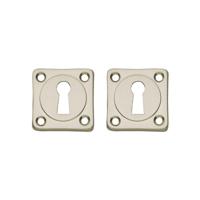 Rozet sleutelgat vierkant nikkel mat - thumbnail