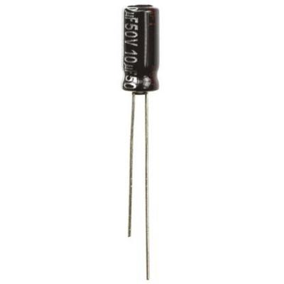 Panasonic Elektrolytische condensator Radiaal bedraad 2 mm 10 µF 50 V 20 % (Ø) 5 mm 1 stuk(s)