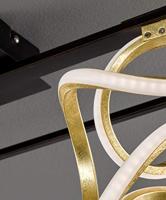 Fischer & Honsel Design plafondlampGesa zwart met goud - 20556 - thumbnail