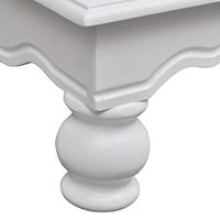 Kastje met 2 deurtjes en 1 lade wit hout - thumbnail