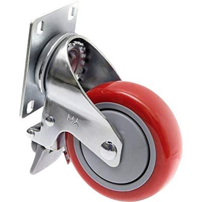 TOOLCRAFT TO-5137956 Zwenkwiel 100 mm met parkeerrem en schroefplaat Draagvermogen (max.): 125 kg TOOLCRAFT TO-5137956 Zwenkwiel 100 mm met parkeerrem en schroefplaat Draagvermogen (max.): 125 kg