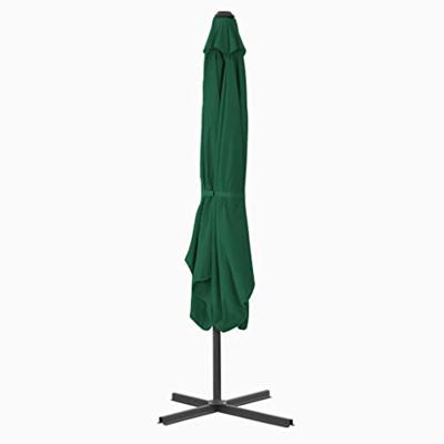 VidaXL Parasol met stalen paal 250x250 cm groen