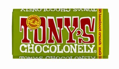 Chocolade tony chocolonely melk hazelnoot crunch Chocolade tony chocolonely melk hazelnoot crunch