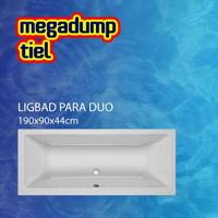 Ligbad Para Duo 190X90X44 cm Aqua Viva - thumbnail