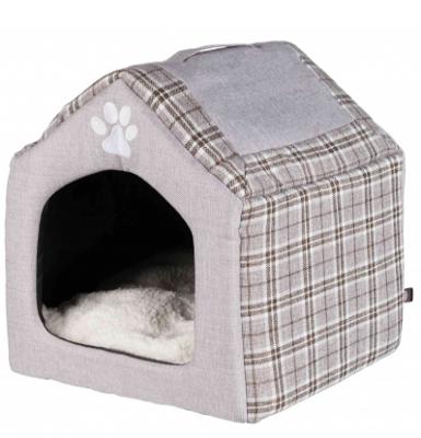 Trixie relax iglo hondenhuis silas grijs / creme