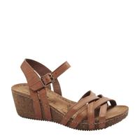 5th Avenue leren sleehakken cognac - thumbnail