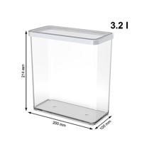 Rotho LOFT Bewaardoos 20x10x21 cm 3.2L Wit/Transparant - thumbnail