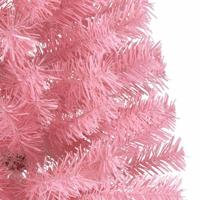 VidaXL Kunstmatig voorverlicht kerstboom met 300 led roze 180 cm pvc - thumbnail