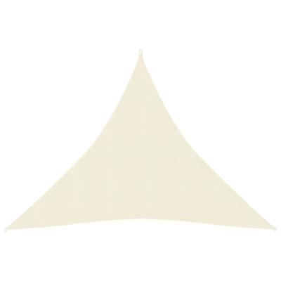 Zonnezeil 160 g/m² 3x3x3 m HDPE crèmekleurig