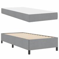 Boxspring bed Lichtgrijs en zwart 90 x 190 cm - thumbnail