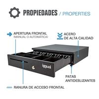 Kassa lade iggual IRON-35 Zwart Multicolour (42 CM) - thumbnail