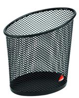 Alba pennenpotje in mesh metaal, zwart - thumbnail