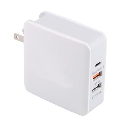 LN45 68W QC 3 0/PD USB-C/type-C + QC 3 0 USB + USB-poorten opvouwbare oplader US plug