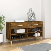 VidaXL Schoenenkast 102x35x55 cm bewerkt hout gerookt eikenkleurig - thumbnail