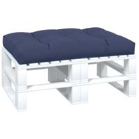VidaXL Palletkussen 120x80x12 cm stof marineblauw - thumbnail