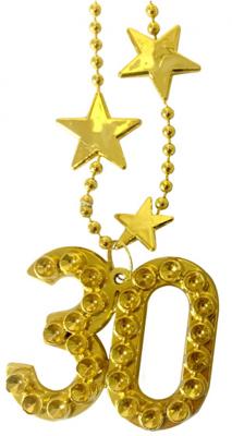 Goudkleurige Ketting 30 Jaar