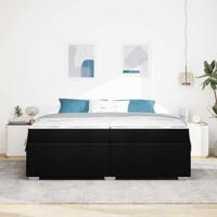 Bedframe Anders Zwart 200 x 200 cm Stof - thumbnail