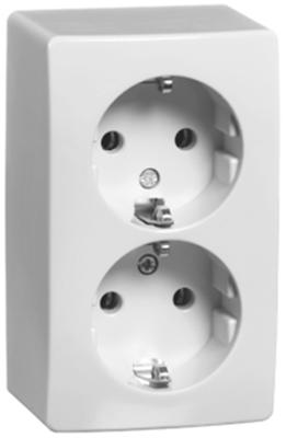 Peha Opbouw stopcontact RA PEHA dubbel creme - 4678990