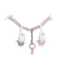 nijntje autostoelspeeltje pink baby rib - thumbnail