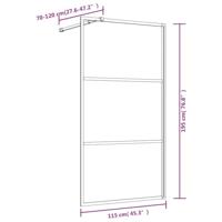 Inloopdouchewand transparant 115x195 cm ESG-glas goudkleurig - thumbnail