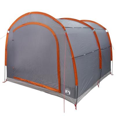 Tent met dak Grijs en oranje 268 x 240 x 191 cm Polyester
