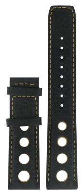 Horlogeband Tissot PRS516 / T91142851A Leder Zwart 20mm Horlogeband Tissot PRS516 / T91142851A Leder Zwart 20mm