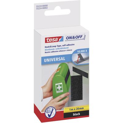 Quantore Klittenband tesa on & off zelfklevend zwart