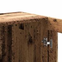 Boekenkast 82,5x30,5x80 cm bewerkt hout oud houtkleurig - thumbnail