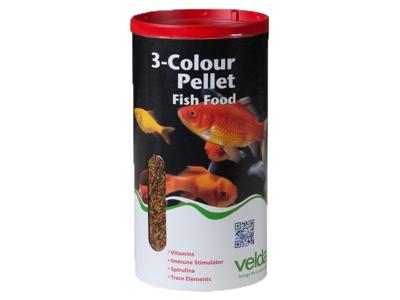 Velda 3-Kleur Pellet Visvoer 880g - Complete Vijvervoeding voor Kleur & Gezondheid