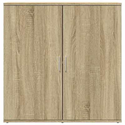 Dressoirs 2 st 79x38x80 cm bewerkt hout sonoma eikenkleurig
