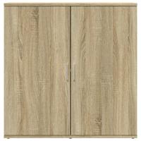 Dressoirs 2 st 79x38x80 cm bewerkt hout sonoma eikenkleurig - thumbnail