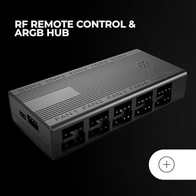 Mars Gaming MF3DPROKIT koelsysteem voor computers Computer behuizing Ventilator 12 cm Zwart