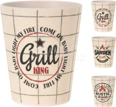 BBQ Servies Beker Assorti 1st