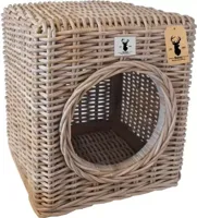 Boony Est 1941 rotan hocker 40x40x45 cm Boony-Est-1941 Gebr. de Boon - Gebr de boon - thumbnail
