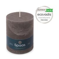Kaars rustiek 100/130 mm donkergrijs Spaas - Spaas - thumbnail